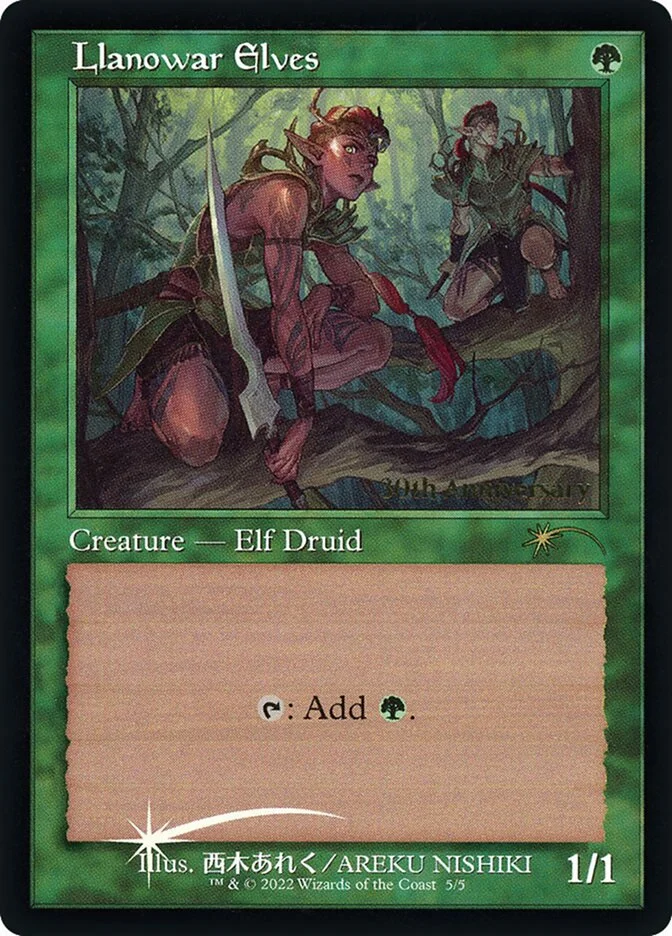 Llanowar Elves 「P30H/5★」「EN」