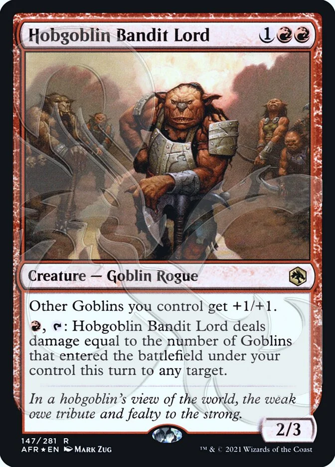 Hobgoblin Bandit Lord 「PAFR/147a」「EN」