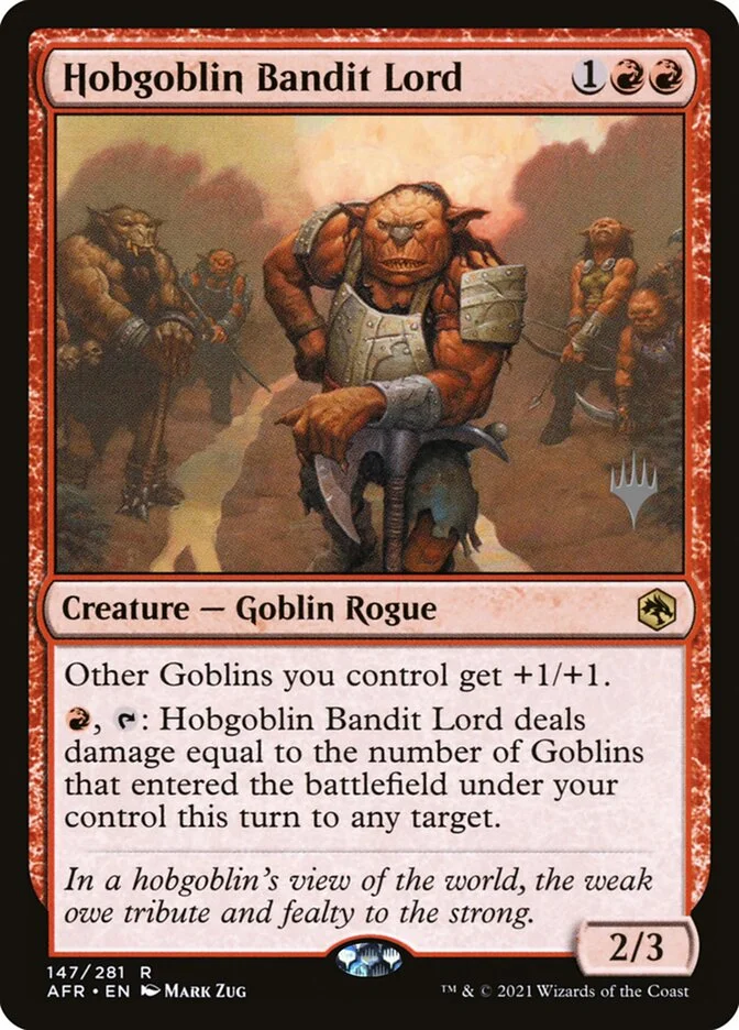 Hobgoblin Bandit Lord 「PAFR/147p」「EN」