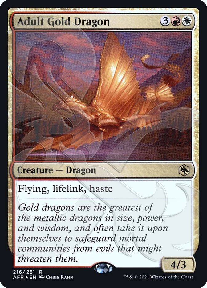 Adult Gold Dragon 「PAFR/216a」「EN」