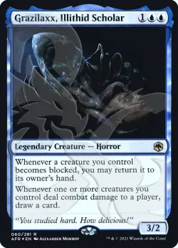 Grazilaxx, Illithid Scholar #60a · Magic: The Gathering