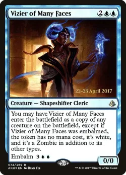 Vizier of Many Faces #74s · Magic: The Gathering