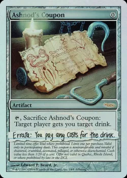 Ashnod's Coupon 「PAL04/14」「EN」