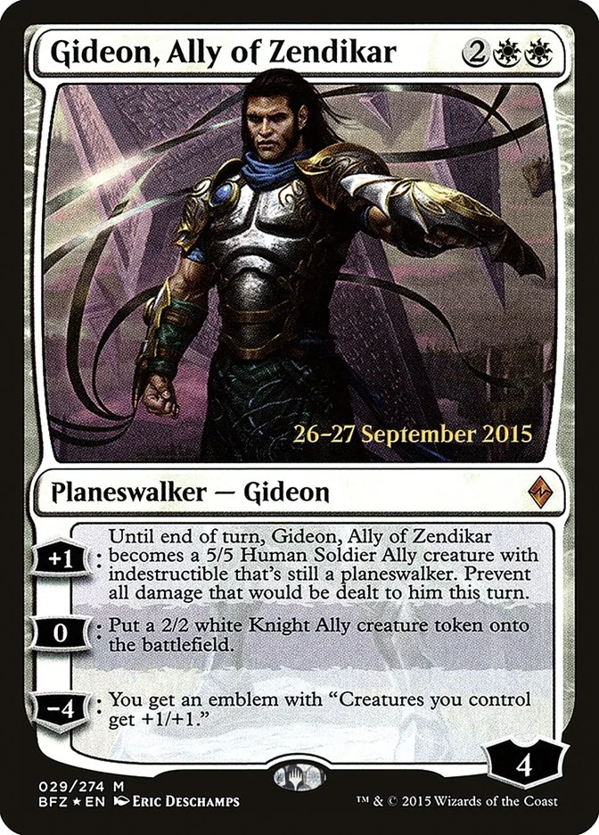 Gideon, Ally of Zendikar 「PBFZ/29s」「EN」