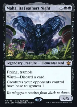 Maha, Its Feathers Night #100s · Magic: The Gathering