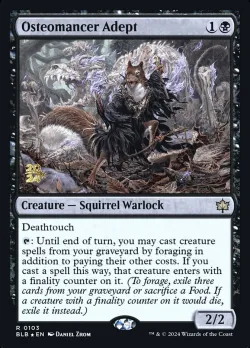 Osteomancer Adept #103s · Magic: The Gathering