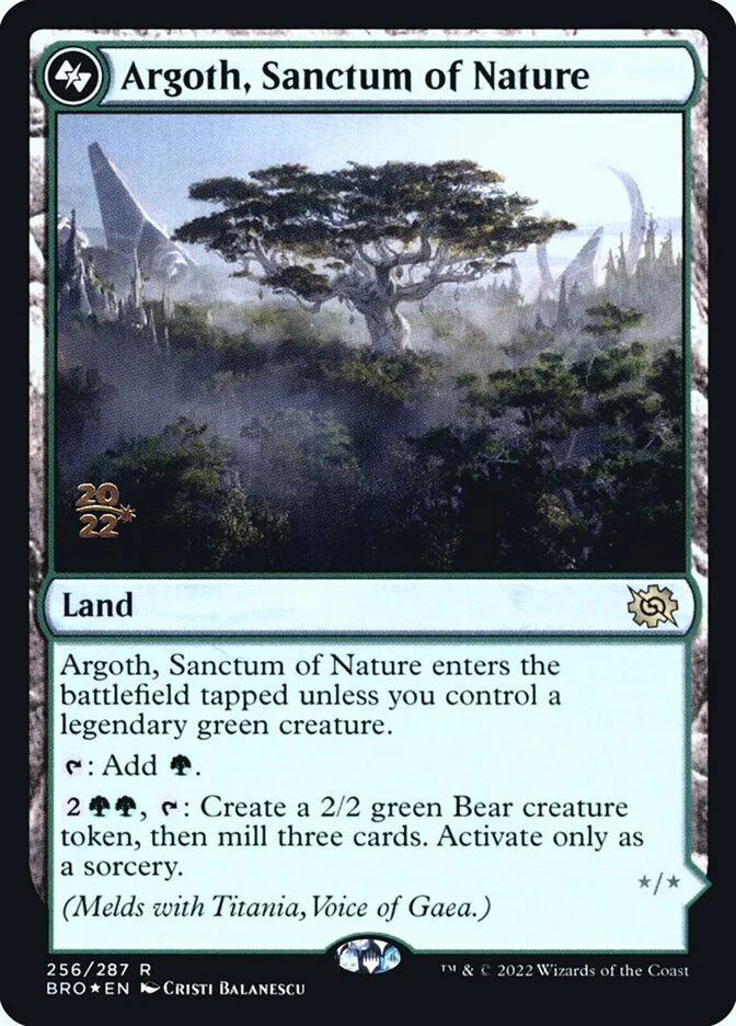 Argoth, Sanctum of Nature 「PBRO/256s」「EN」