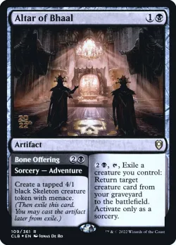 Altar of Bhaal // Bone Offering #109s · Magic: The Gathering