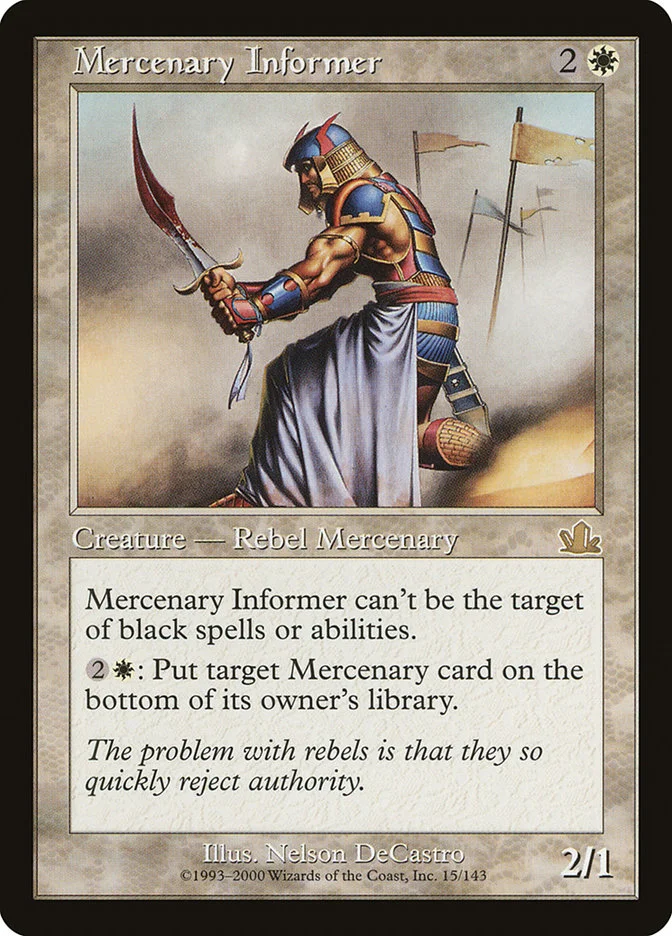 Mercenary Informer 「PCY/15」「EN」