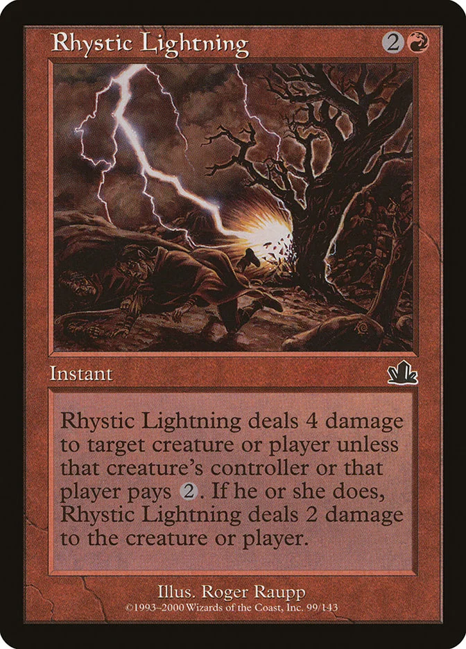 Rhystic Lightning 「PCY/99」「EN」