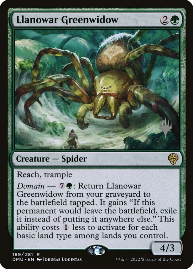 Llanowar Greenwidow 「PDMU/169p」「EN」
