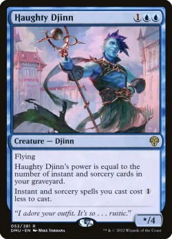 Haughty Djinn #52p · Magic: The Gathering