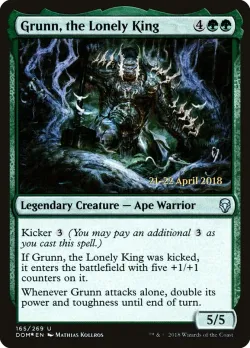Grunn, the Lonely King #165s · Magic: The Gathering