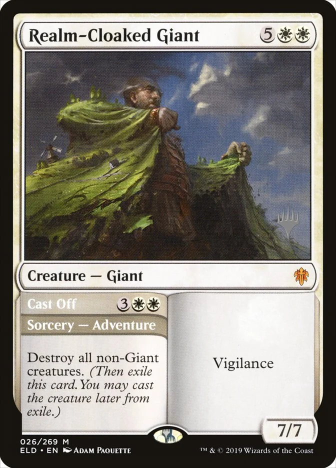 Realm-Cloaked Giant // Cast Off 「PELD/26p」「EN」