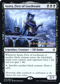 Ayara, First of Locthwain #75s · Magic: The Gathering