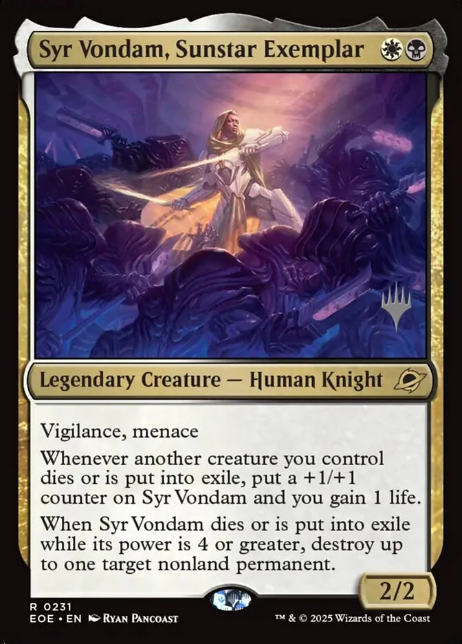 Syr Vondam, Sunstar Exemplar 「PEOE/231p」「EN」
