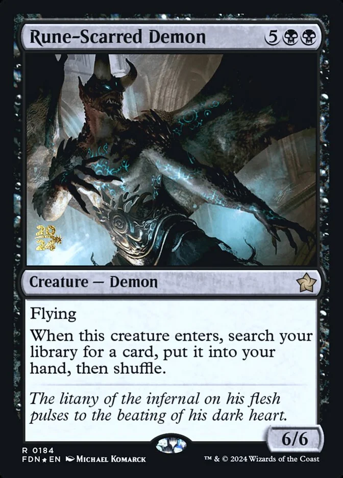 Rune-Scarred Demon 「PFDN/184s」「EN」