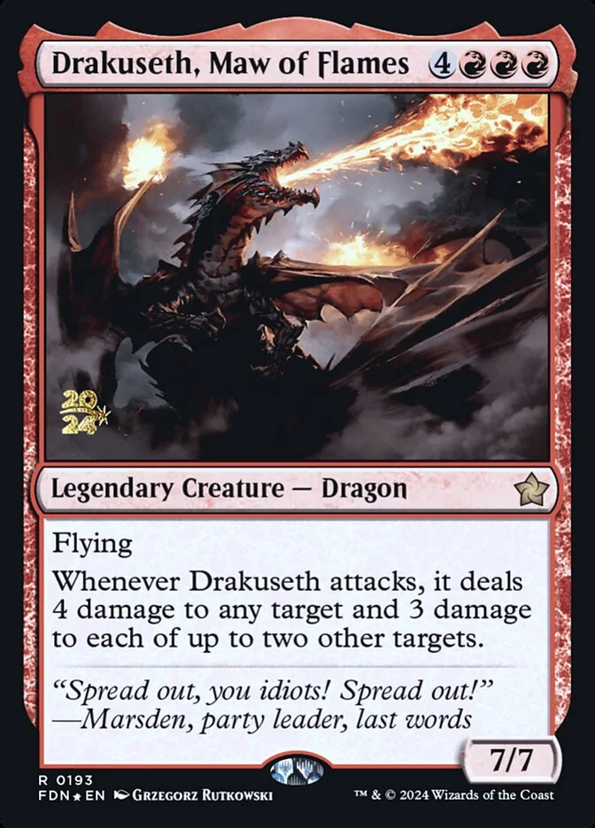 Drakuseth, Maw of Flames 「PFDN/193s」「EN」