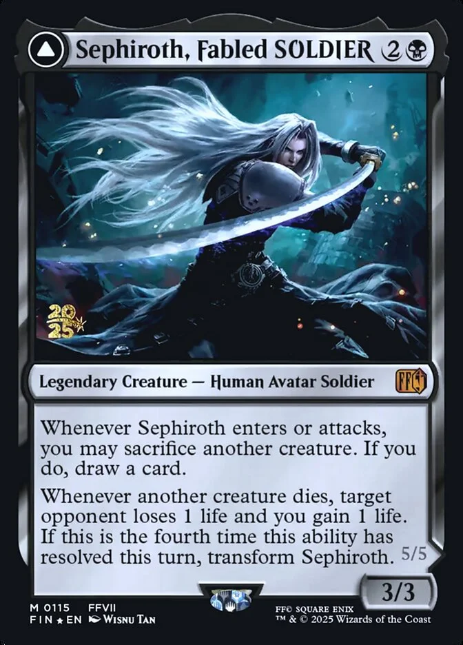 Sephiroth, Fabled SOLDIER // Sephiroth, One-Winged Angel 「PFIN/115s」「EN」