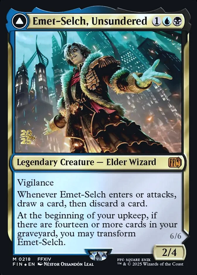 Emet-Selch, Unsundered // Hades, Sorcerer of Eld 「PFIN/218s」「EN」