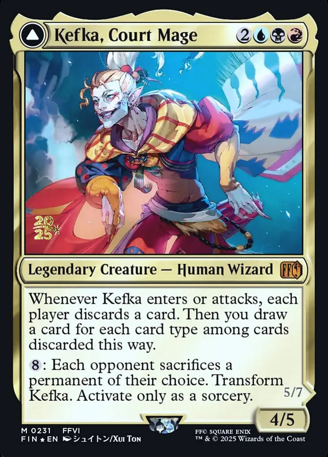 Kefka, Court Mage // Kefka, Ruler of Ruin 「PFIN/231s」「EN」
