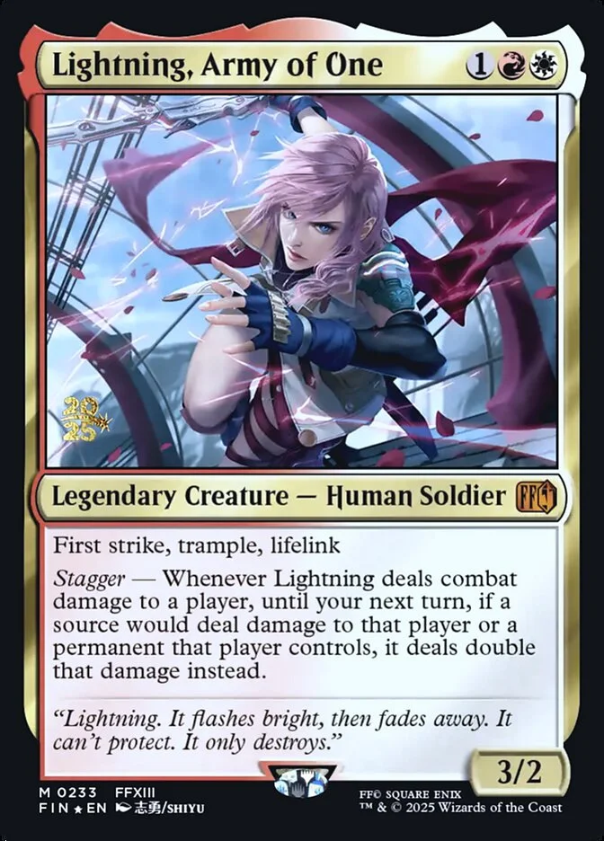 Lightning, Army of One 「PFIN/233s」「EN」
