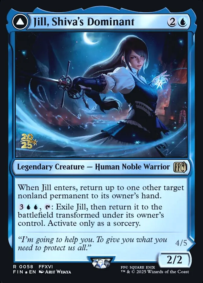 Jill, Shiva's Dominant // Shiva, Warden of Ice 「PFIN/58s」「EN」