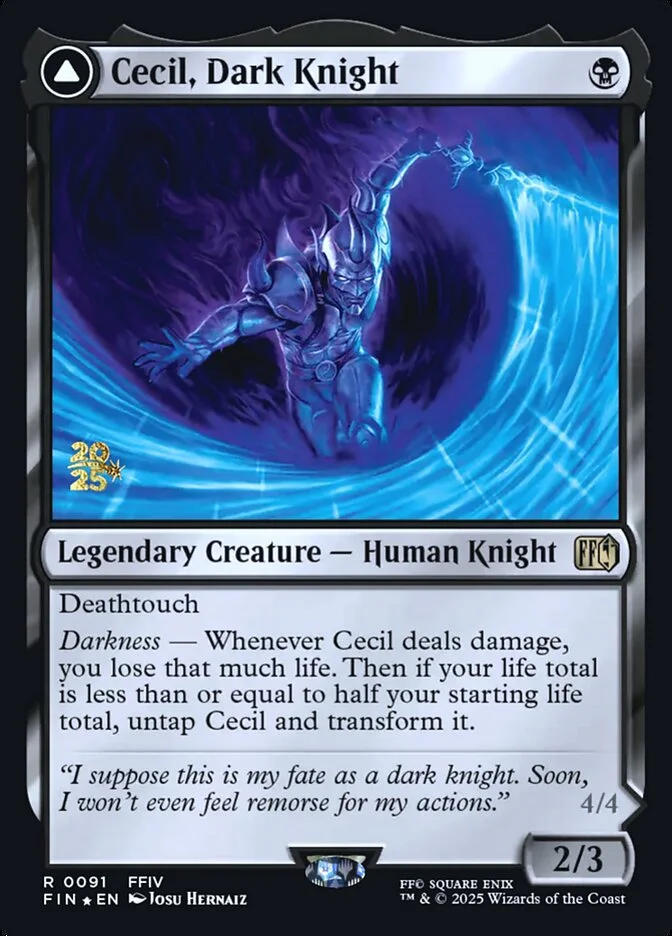 Cecil, Dark Knight // Cecil, Redeemed Paladin 「PFIN/91s」「EN」