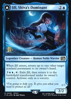 Jill, Shiva's Dominant // Shiva, Warden of Ice #58s · Magic: The Gathering