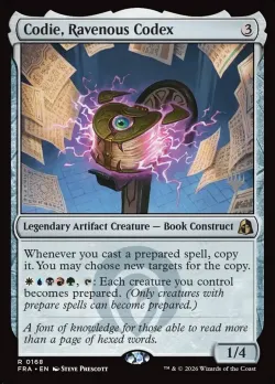 Codie, Ravenous Codex #168p · Magic: The Gathering