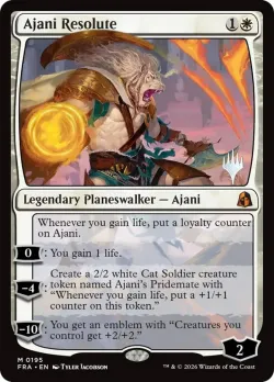 Ajani Resolute #195p · Magic: The Gathering