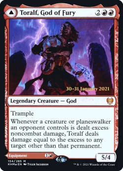 Toralf, God of Fury // Toralf's Hammer #154s · Magic: The Gathering