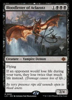 Bloodletter of Aclazotz #92p · Magic: The Gathering