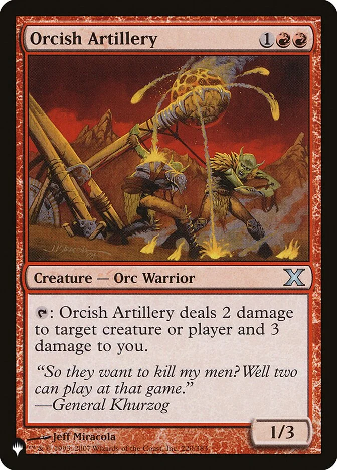 Orcish Artillery 「PLST/10E-220」「EN」