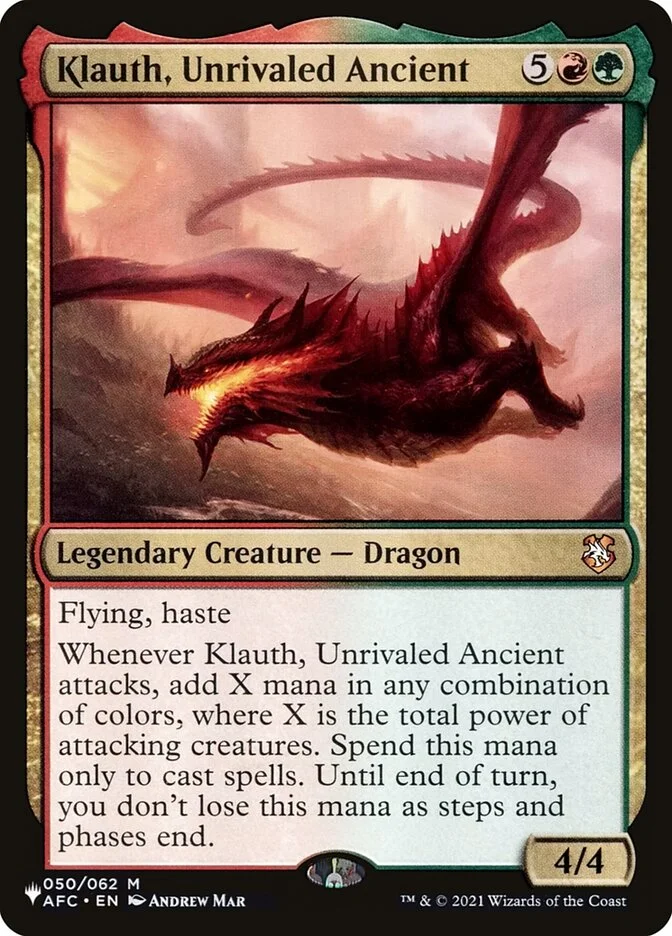 Klauth, Unrivaled Ancient 「PLST/AFC-50」「EN」