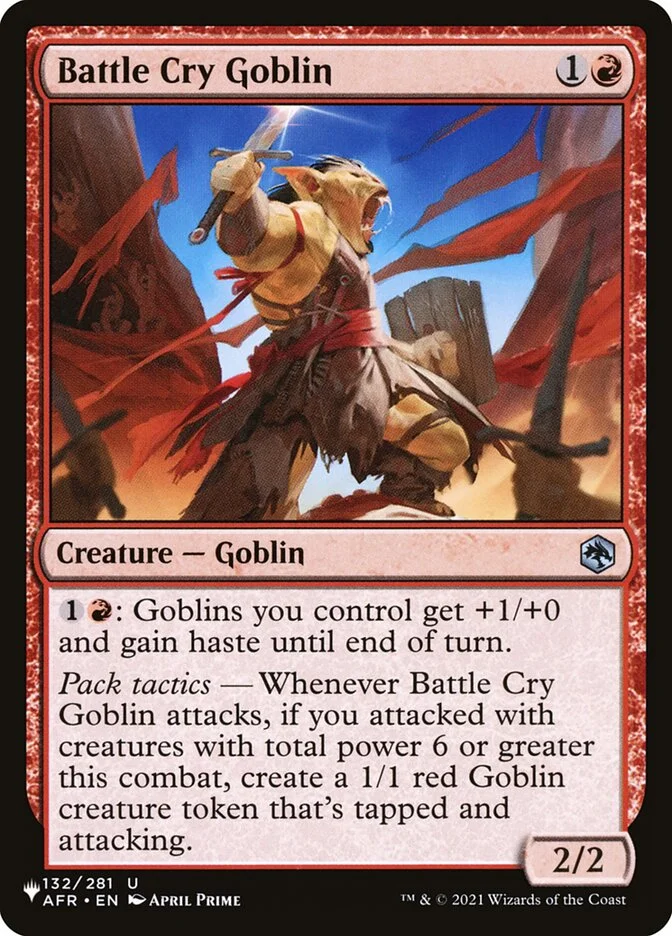 Battle Cry Goblin 「PLST/AFR-132」「EN」
