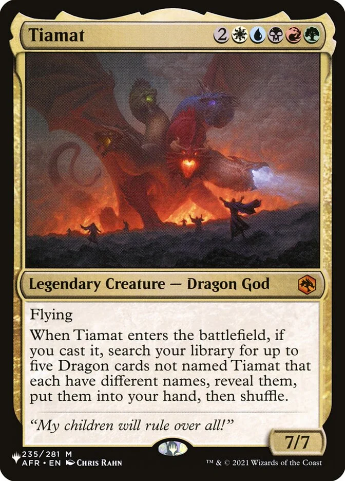 Tiamat 「PLST/AFR-235」「EN」