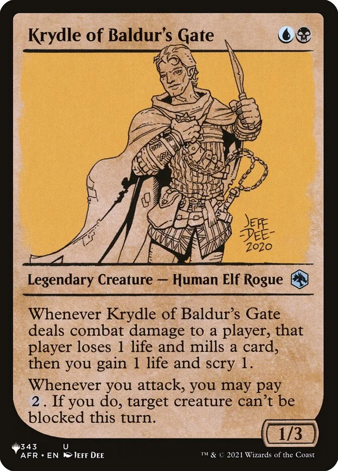 Krydle of Baldur's Gate 「PLST/AFR-343」「EN」