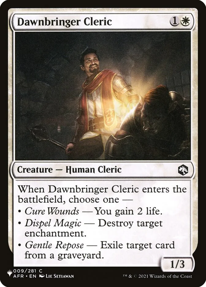 Dawnbringer Cleric 「PLST/AFR-9」「EN」