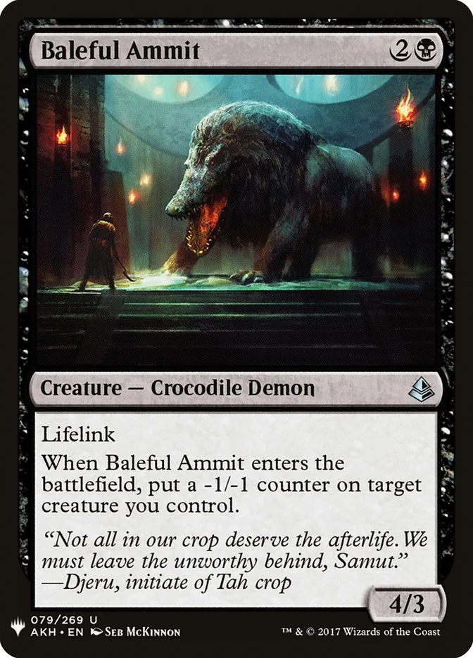 Baleful Ammit 「PLST/AKH-79」「EN」