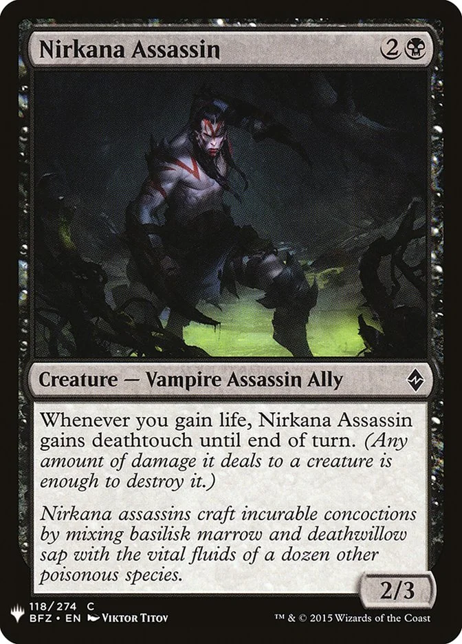 Nirkana Assassin 「PLST/BFZ-118」「EN」