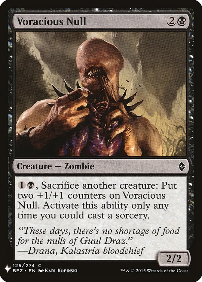 Voracious Null 「PLST/BFZ-125」「EN」