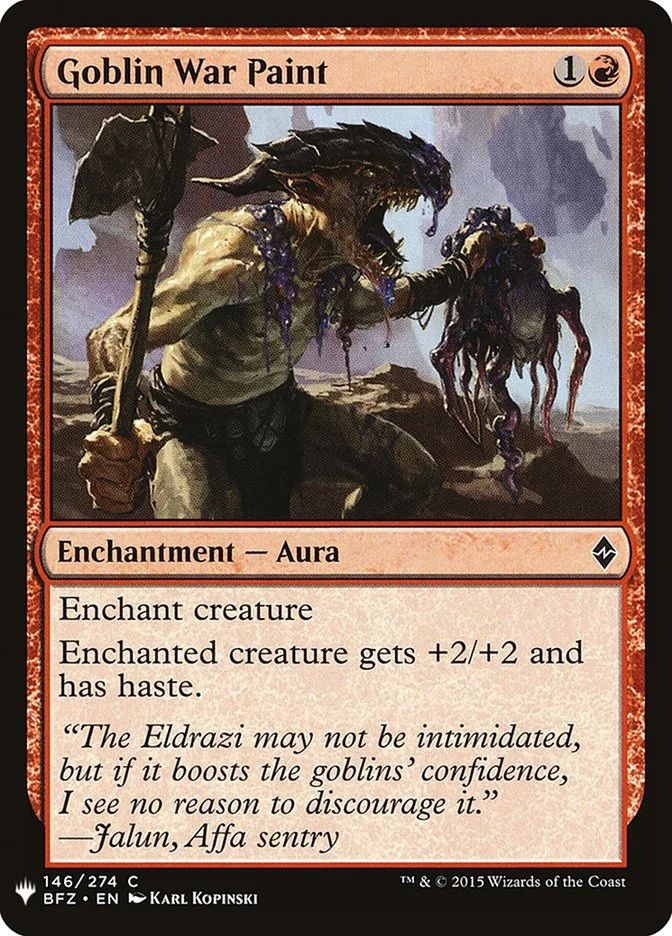 Goblin War Paint 「PLST/BFZ-146」「EN」