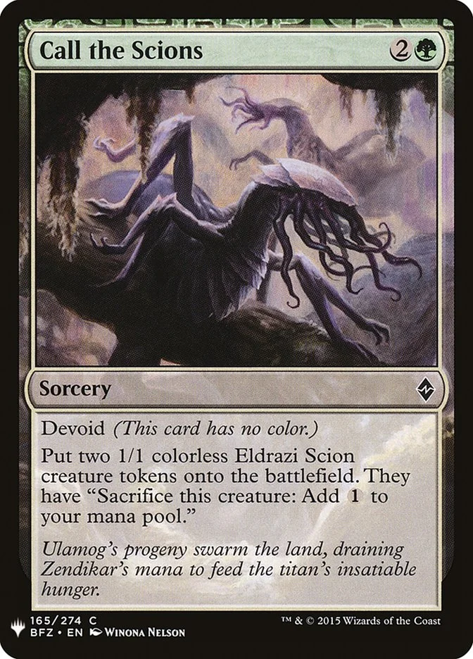 Call the Scions 「PLST/BFZ-165」「EN」