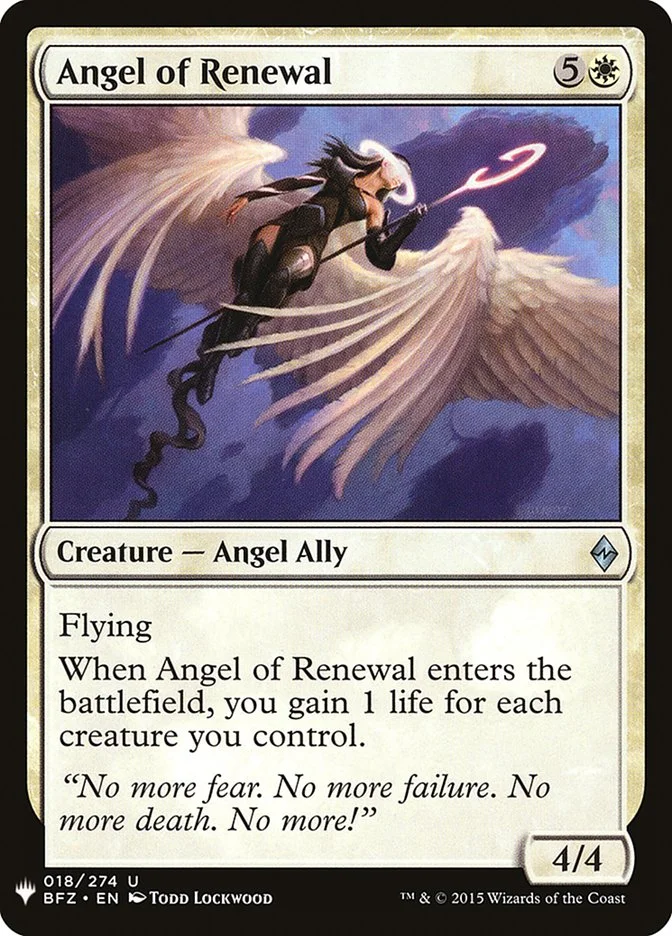 Angel of Renewal 「PLST/BFZ-18」「EN」