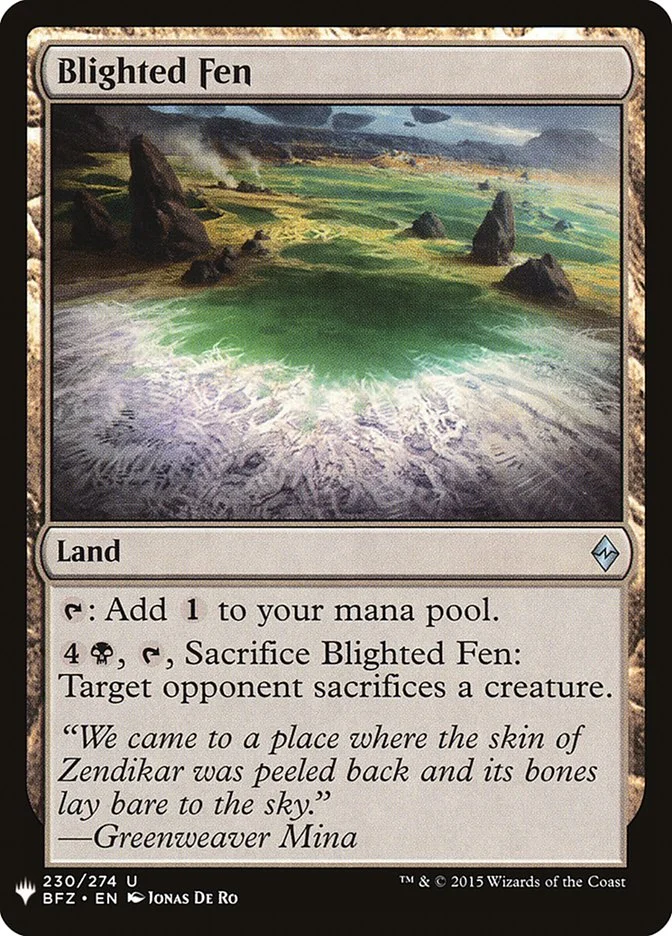 Blighted Fen 「PLST/BFZ-230」「EN」