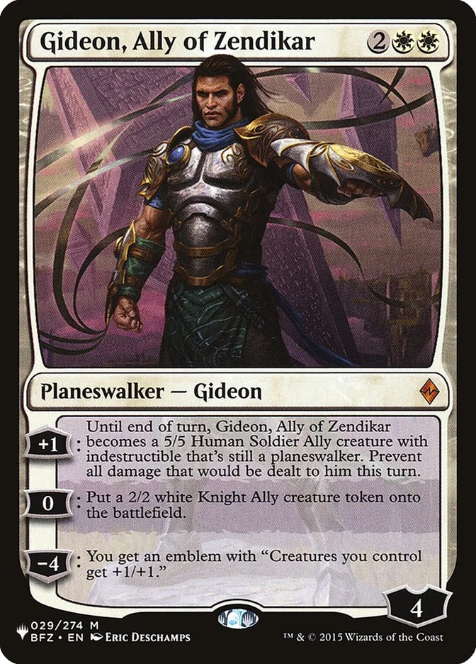 Gideon, Ally of Zendikar 「PLST/BFZ-29」「EN」