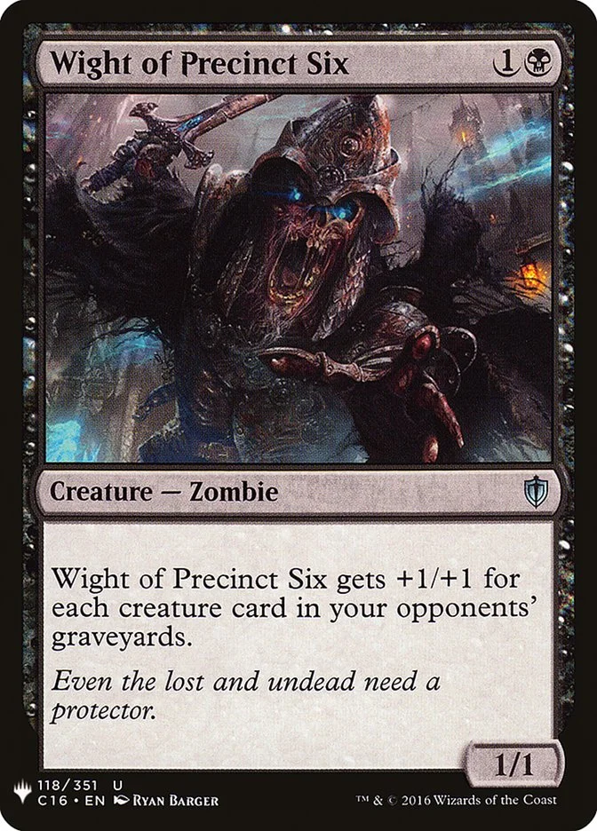 Wight of Precinct Six 「PLST/C16-118」「EN」