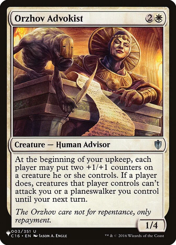 Orzhov Advokist 「PLST/C16-3」「EN」