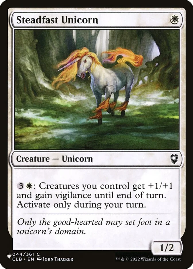 Steadfast Unicorn 「PLST/CLB-44」「EN」
